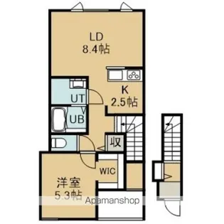 七重浜テラス(ナナエハマテラス)【2階】の間取り